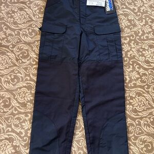 NWT Blauer Polyester All- Weather Black pants 9834 Cargo side zip.